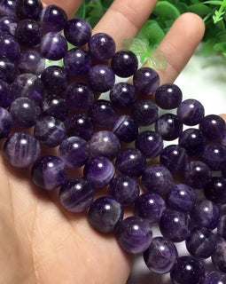 Natural Grade Dream Amethyst Crystal Loose Beads Round Beads