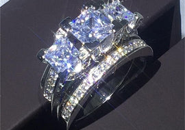 European and American zircon personality ring