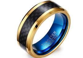 8MM Tungsten Steel Carbon Fiber Ring