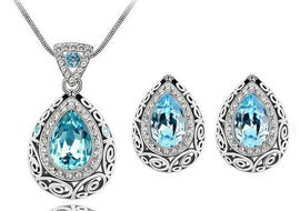 Austria crystal guard water droplet Necklace