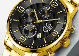 Fashion Luminous Men's Steel Band Watch - AMJ Jewelry & Watches Web Store