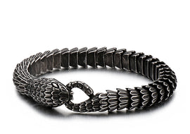 Stainless Steel Fashion Creative Personality Spirit Snake Bracelet - AMJ Jewelry & Watches Web Store