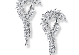 RAKOL 2021 New Fashion Leaf Earrings Inlaid with AAA Zircon Integrity Hot Sale Explosion - AMJ Jewelry & Watches Web Store