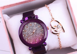 Silver Noodle Ladies Watch Two-piece Gift - AMJ Jewelry & Watches Web Store