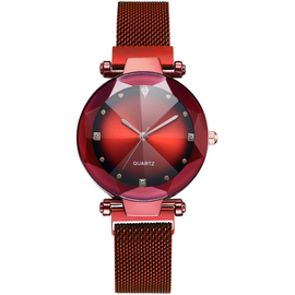 New Fashion Women Mesh Magnet Buckle Starry Sky Watch - AMJ Jewelry & Watches Web Store