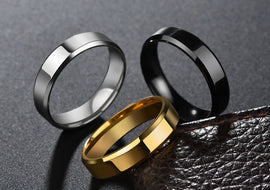 Niche Rings For Men And Women Stainless Steel Couple Rings - AMJ Jewelry & Watches Web Store