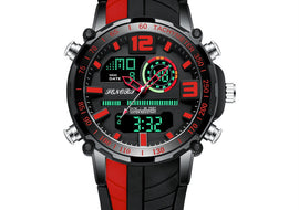 Multifunctional dual display men's watch - AMJ Jewelry & Watches Web Store