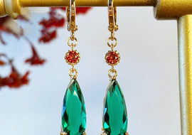 New Fashion Jewelry Alloy Emerald Ear Clip - AMJ Jewelry & Watches Web Store